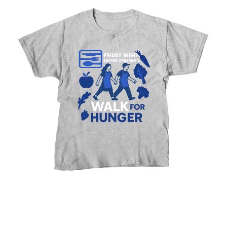 Support FNSP: Join Us in the Walk for Hunger, a Sport Grey Youth Unisex Tee