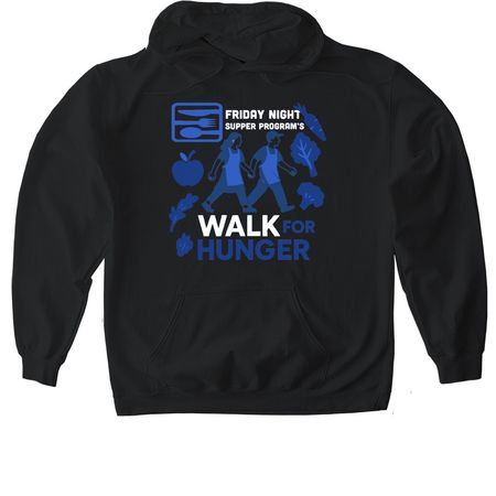Support FNSP: Join Us in the Walk for Hunger, a Black Gildan Softstyle Pullover Hoodie