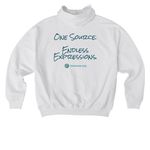 One Source. Endless Expressions., a White Stanley/Stella Cooper Dry Pullover Hoodie (back-view)