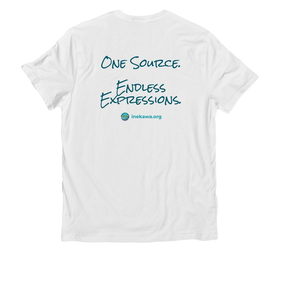 One Source. Endless Expressions., a Bright White Allmade Organic Cotton Unisex Tee