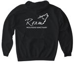 Riggs, a Black Gildan Softstyle Pullover Hoodie (back-view)