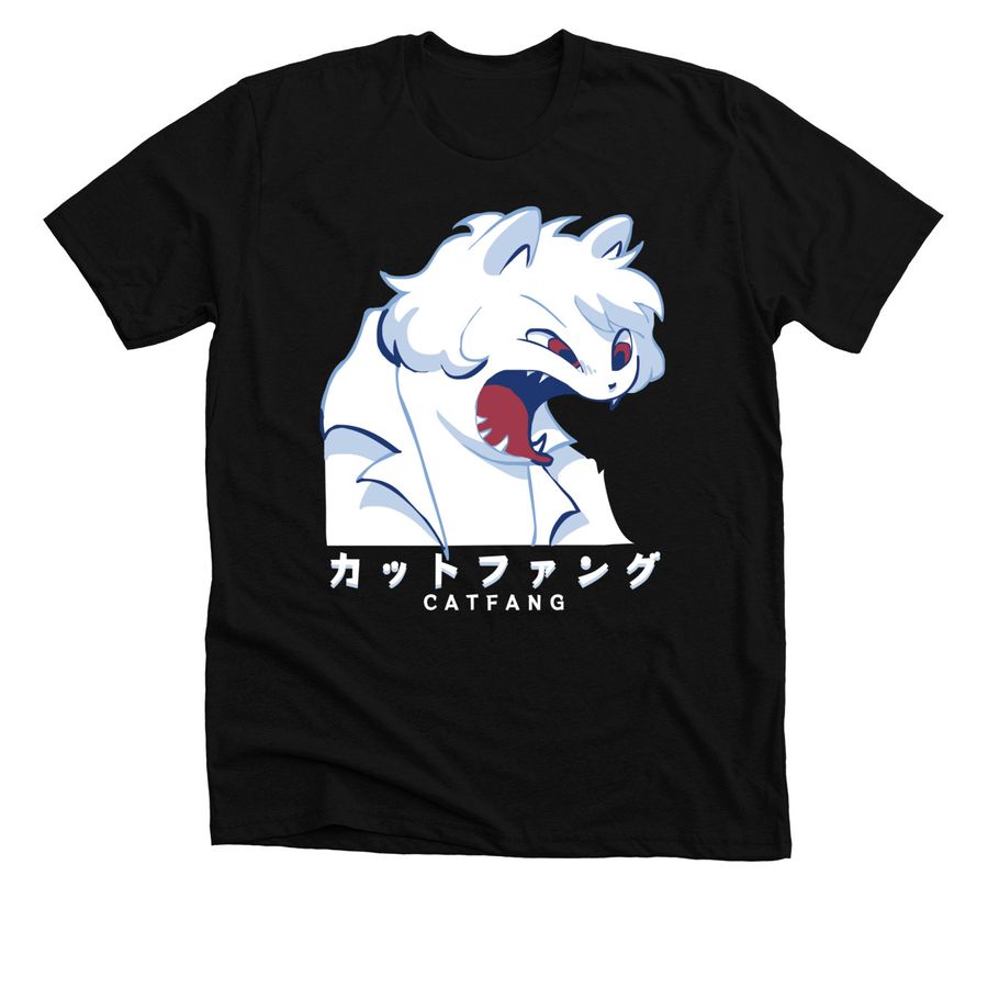 CatFang, a Solid Black Blend Premium Unisex Tee
