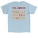 CCAW Volunteers, a Light Blue Classic Unisex Tee (back-view)
