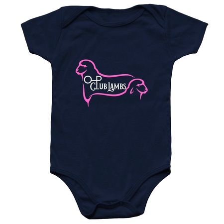 O-P Club Lambs Baby, a Navy Infant Onesie