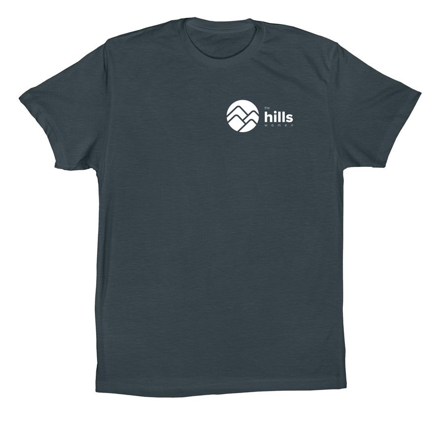 The Hills Women Tee ? Strength, a Dark Grey Premium Cotton Tee