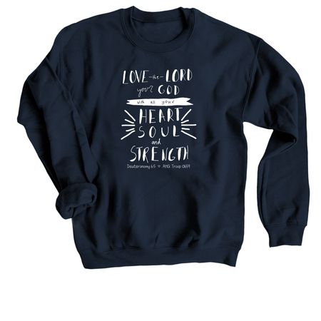 Volunteer Shirts and Sweatshirts, a Navy Crewneck Sweatshirt