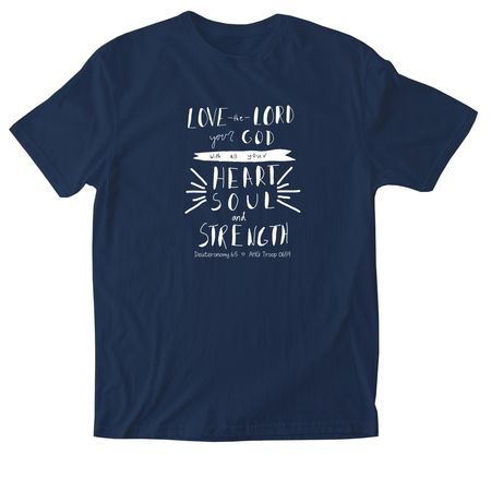 Volunteer Shirts and Sweatshirts, a Navy Softstyle Cotton Tee