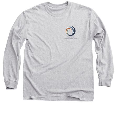 Cross Winds Color Logo T-shirts, a Sport Grey Classic Long Sleeve Tee