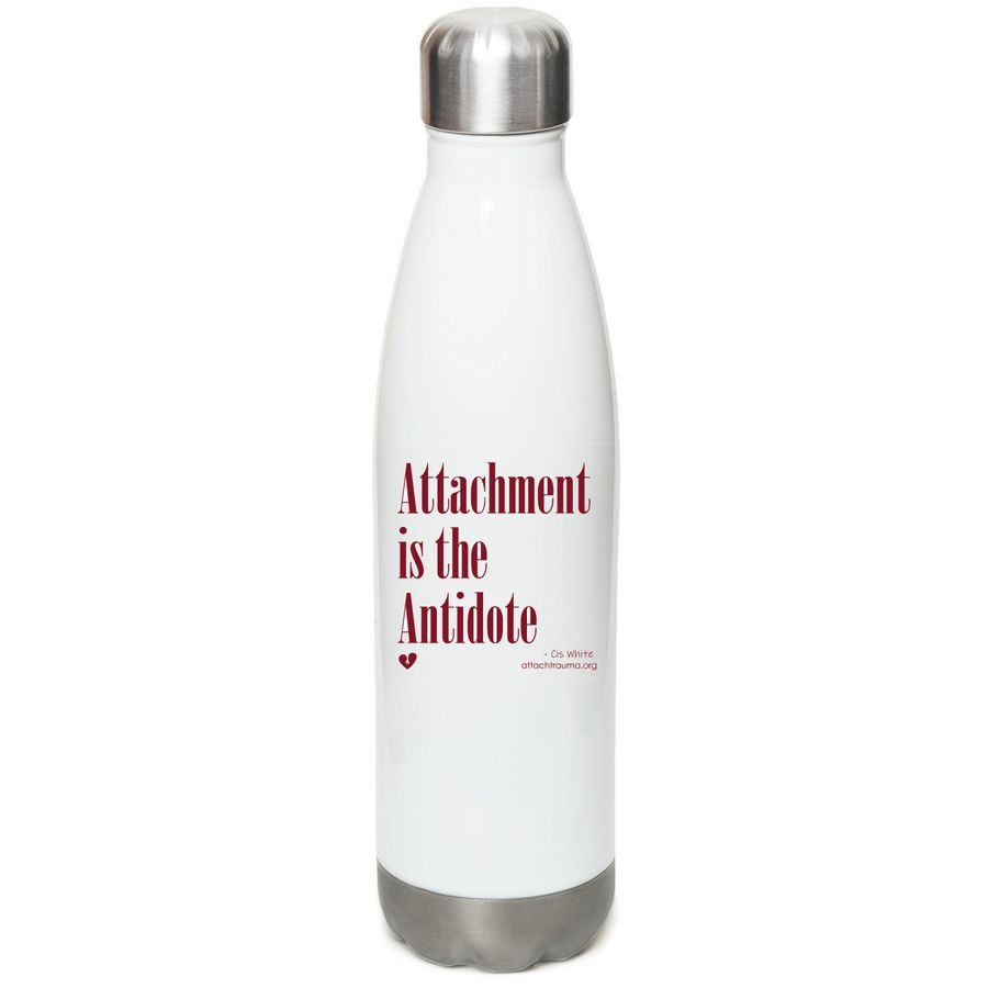 Friends of ATN, a White Stainless Steel Water Bottle