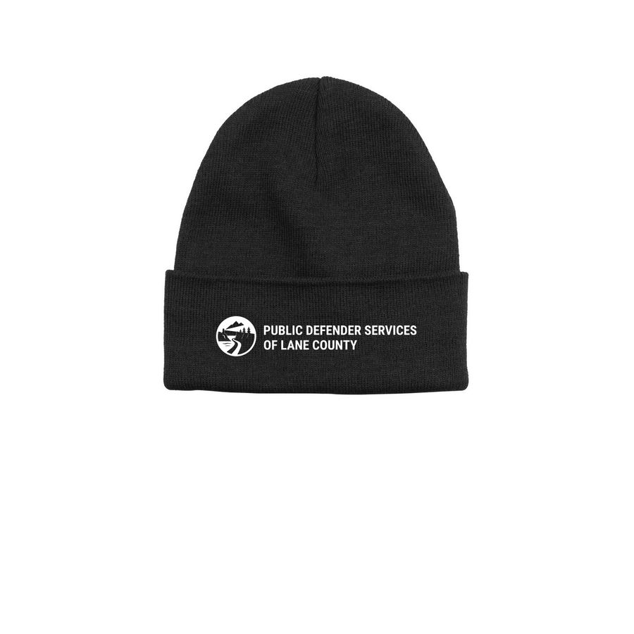 PDSLC Beanie, a Black Printed Base Camp Beanie