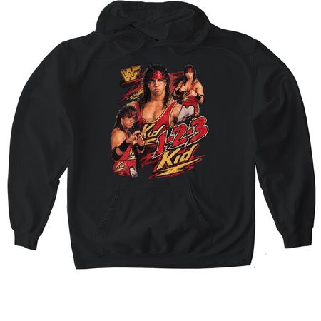 123, a Black Gildan Softstyle Pullover Hoodie