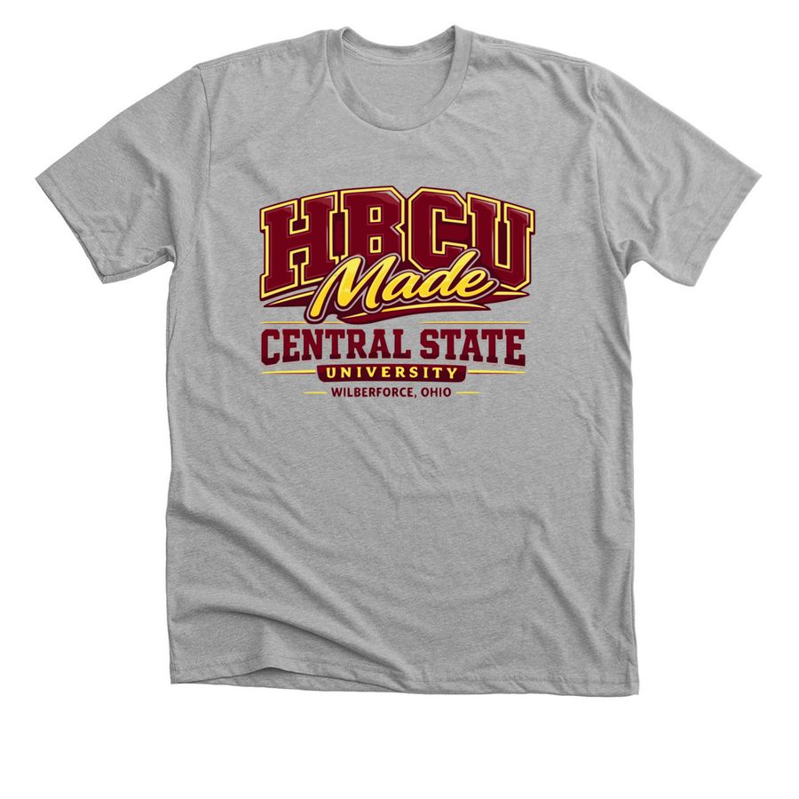 "HBCU MADE", a Athletic Heather Premium Unisex Tee
