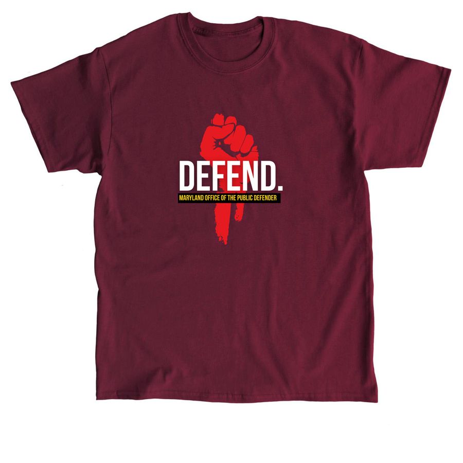 DEFEND - Social Worker, a Maroon Classic Unisex Tee