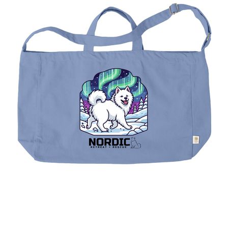 Northern Lights Samoyed 2-Way Canvas Bag, a Elemental Blue Reclaimist G2G Tote Bag