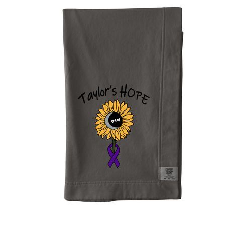 Taylor's HOPE, a Pepper Comfort Colors Blanket
