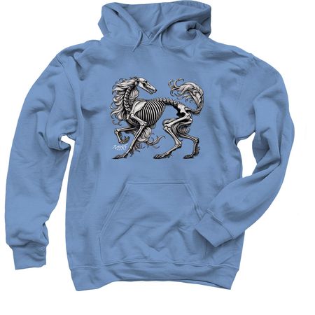 Borzoi Life Halloween, a Carolina Blue Pullover Hoodie