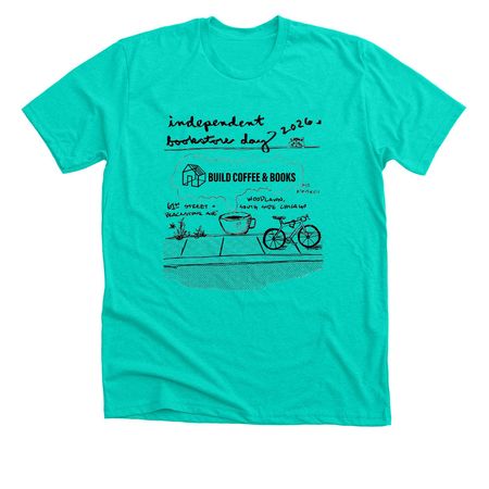 Independent Bookstore Day, a Heather Sea Green Premium Unisex Tee