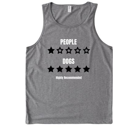 THE REVIEW!PEOPLE VS DOGS, a Aluminum Grey Allmade Eco Triblend Tank