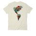Las Americas Shirt, a White Sand Allmade Organic Cotton Unisex Tee (back-view)