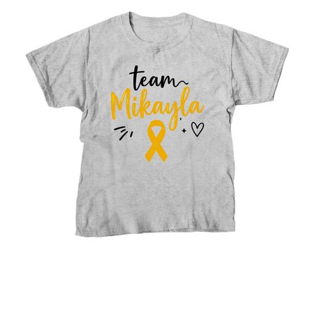 Team Mikayla Design 2, a Sport Grey Youth Unisex Tee
