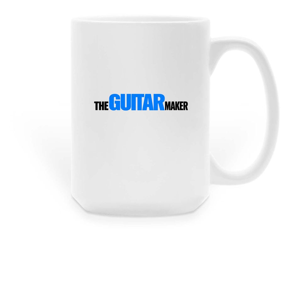 THE GUITAR MAKER large coffee mug, a White Large Coffee Mug