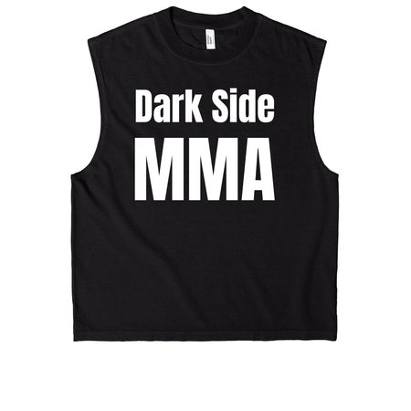 Dark Side MMA&nbsp;, a True Black Heavyweight Garment Dye Muscle Tee