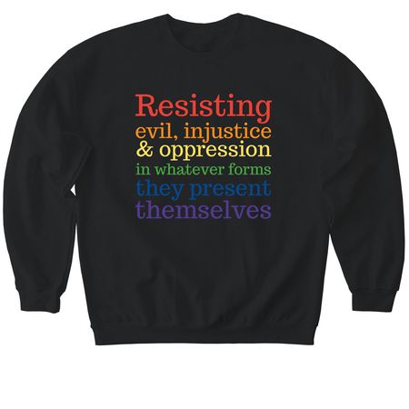 2026 Pride "Snowflake", a Black Softstyle Crewneck Sweatshirt