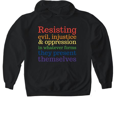 2026 Pride "Snowflake", a Black Gildan Softstyle Pullover Hoodie