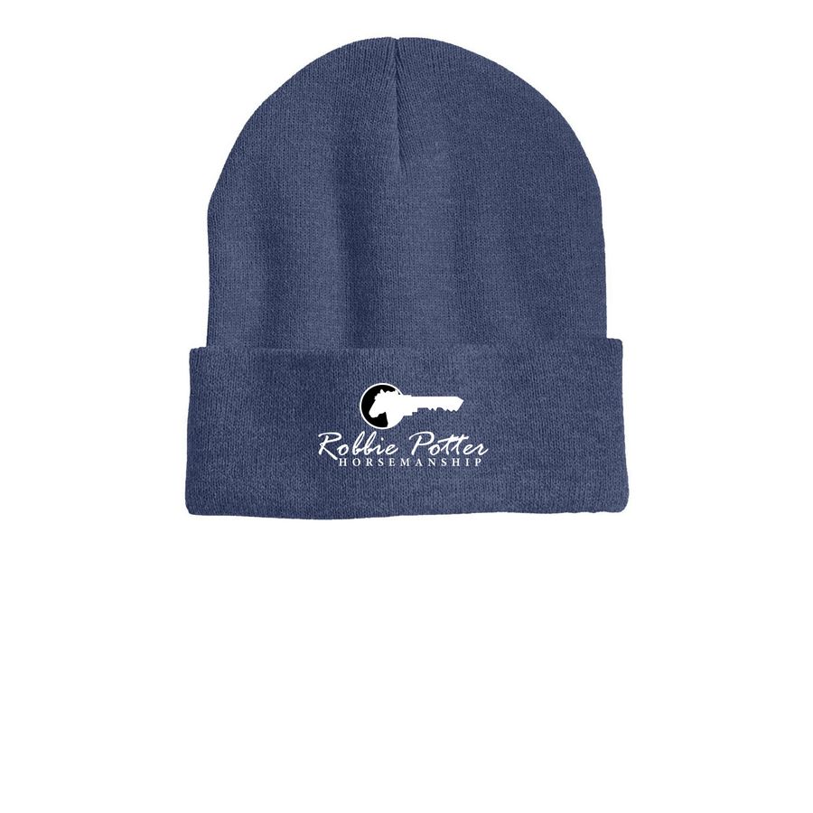 RPH Beanie, a Heather Navy Printed Cuffed Beanie