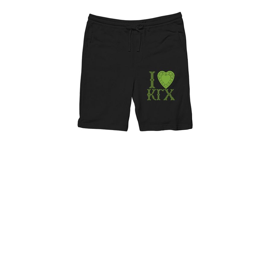 I heart shorts, a Black Midweight Fleece Shorts