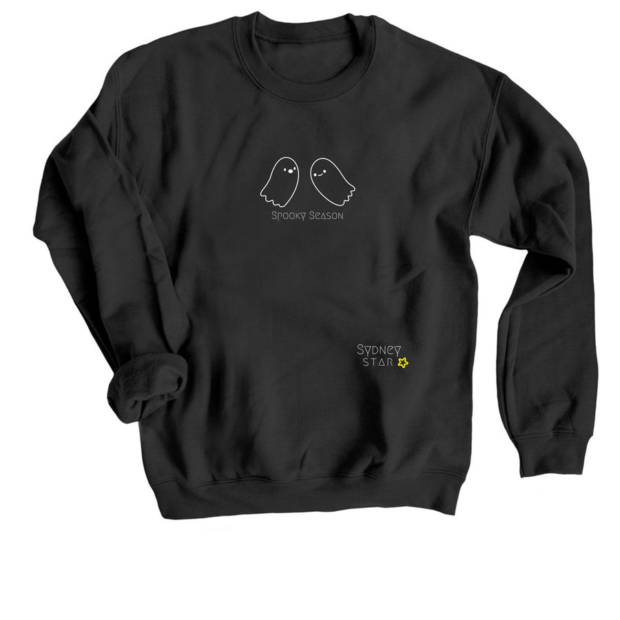 Spooky Season Ghosties, a Black Crewneck Sweatshirt