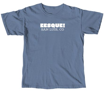 EESQUE SWAG (DARK), a Blue Jean Comfort Colors Unisex Tee