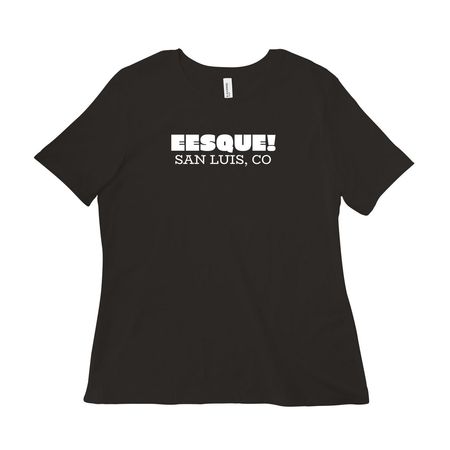 EESQUE SWAG (DARK), a Black Women?s Relaxed Cotton Tee
