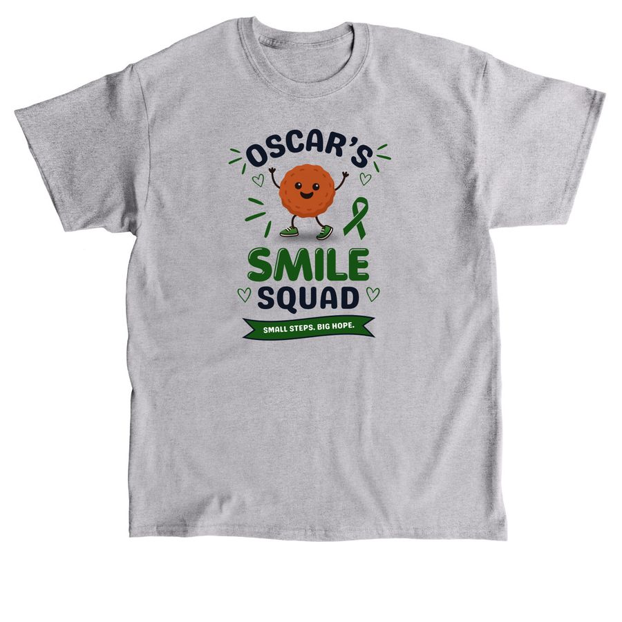 Oscar?s Smile Squad for CDG Care, a Sport Grey Classic Unisex Tee