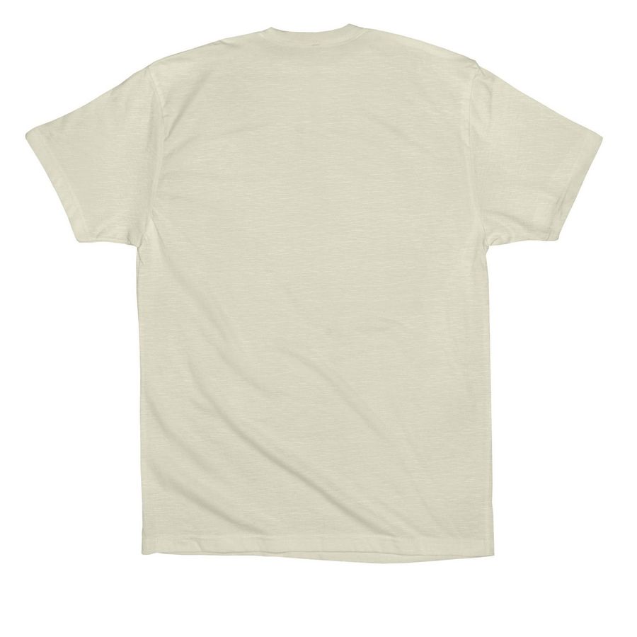 5-Year Anniversary Design: Kaiju Comics Cat!, a Natural Premium Cotton Tee (back-view)