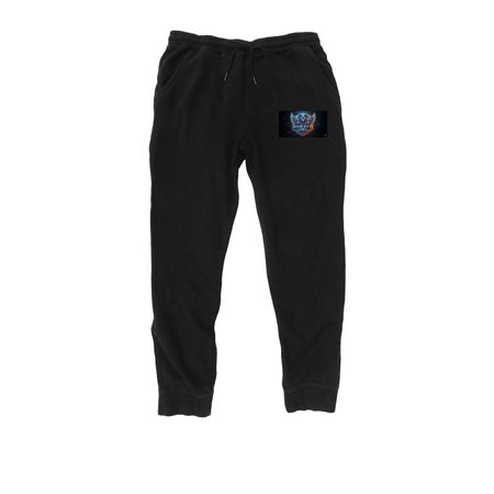 Streamer merch pants&nbsp;, a Black Midweight Fleece Joggers