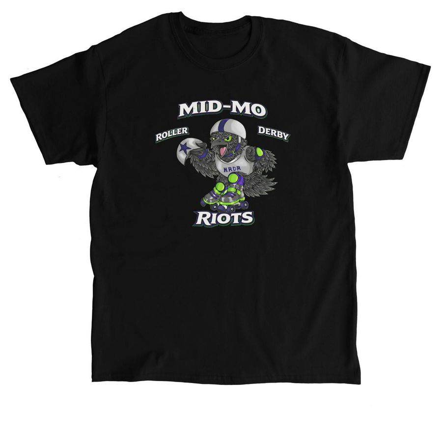 Mid-Missouri Roller Derby Riots&nbsp;, a Black Classic Unisex Tee
