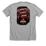 Crusader Homecoming Weekend, a Athletic Heather Premium Unisex Tee (back-view)
