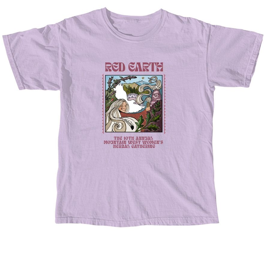 The 10th Annual Red Earth Merchandise, a Orchid Comfort Colors Unisex Tee
