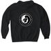 Black Knights Large Logo Hoodie, a Black Gildan Softstyle Pullover Hoodie (back-view)