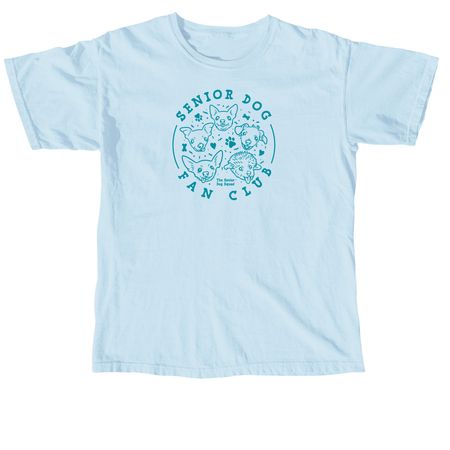 SDS - Senior Dog Fan Club, a Chambray Comfort Colors Unisex Tee