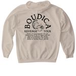 Queen Boudica Revenge Tour, a Sand Gildan Softstyle Pullover Hoodie (back-view)
