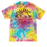 Queen Boudica Revenge Tour, a Jeweltone Colorburst Crystal Tie Dye Tee (back-view)