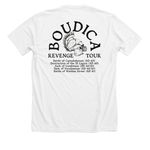 Queen Boudica Revenge Tour, a Solid White Blend Premium Unisex Tee (back-view)
