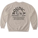 Queen Boudica Revenge Tour, a Sand Softstyle Crewneck Sweatshirt (back-view)