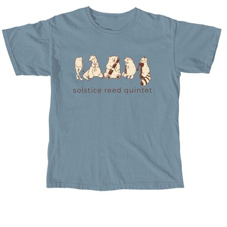 Solstice Animals Tee, a Ice Blue Comfort Colors Unisex Tee