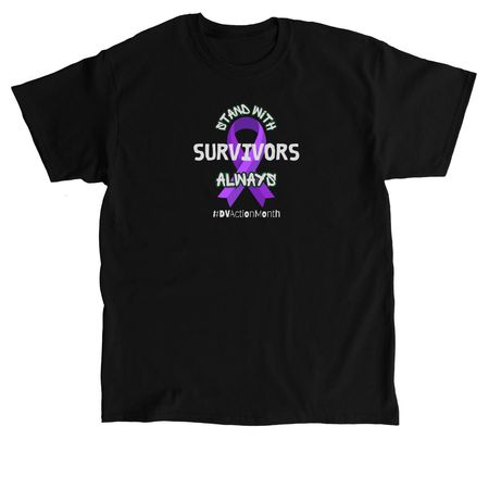 DV Awareness Month 2026, a Black Classic Unisex Tee