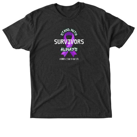 DV Awareness Month 2026, a Vintage Black Triblend Unisex Tee