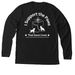 CORRK9U Supporter Shirt, a Solid Black Blend Premium Long Sleeve Tee (back-view)
