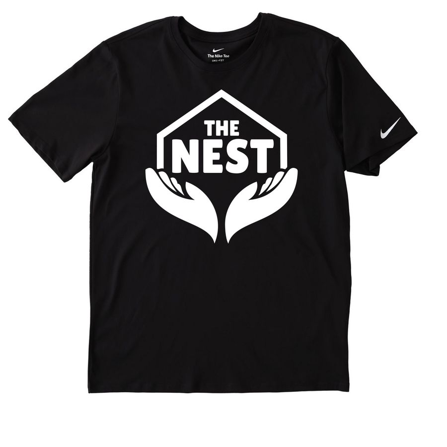 Nike Nest T-Shirt, a Black Nike Dri-FIT Jersey Blend Performance Tee